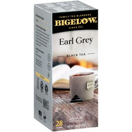 Bigelow Earl Grey Tea Bags 28-Count Box (Pack of 1) Black Tea Bags with Oil of Bergamot All Natural Gluten Free Rich in Antioxidants