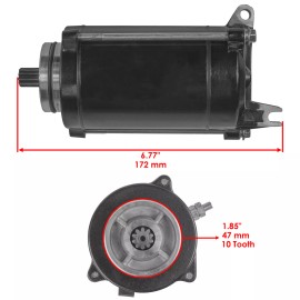 Caltric Starter for Honda Motorcycle VF700F VF 700 F Interceptor 700Cc Engine 1984 1985