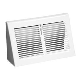 Triangular Baseboard Floor Register (10" x 6" Duct Opening/~11 3/8" x 6 7/8" Overall)