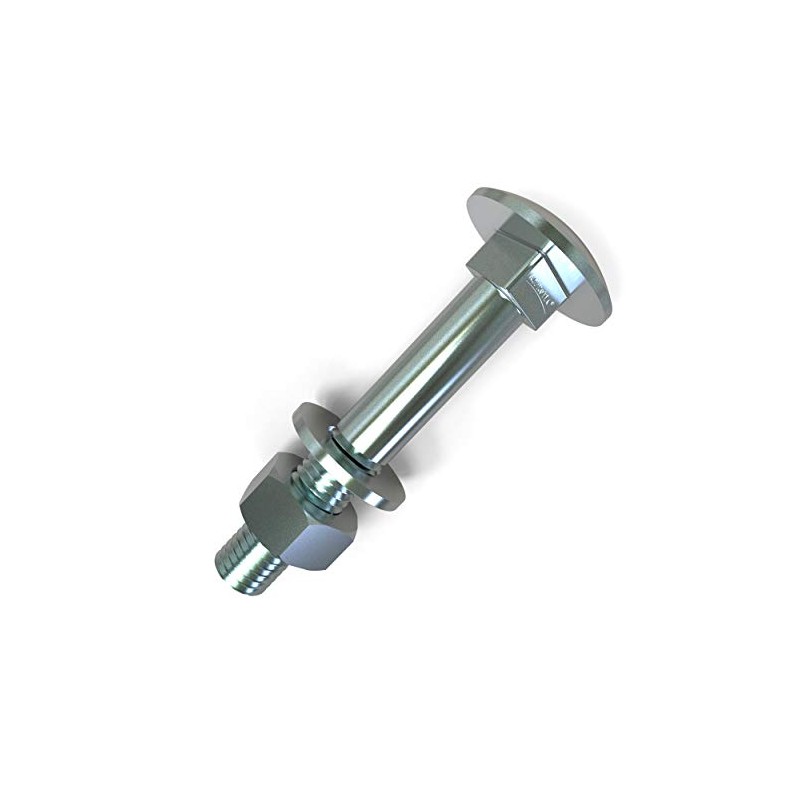 Pack of 20 Carriage Bolts M5 x 80 Mushroom Head