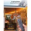 Brightown String Lights Outdoor Waterproof with Remote Cable Ties, 108FT
