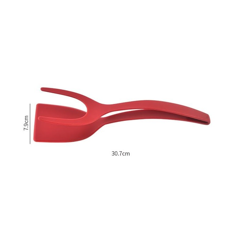 2 Pcs Egg Flipper Spatulas, 2 in 1 Grip and