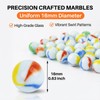 MAQIHAN 78pcs Glass Marbles - Bulk Marble Collection Cat Eye