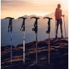 Par Bastones Trekking Senderismo Caminar Escalar Plegable Rojo