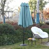 The Fellie 14.8 ft Rectangle Patio Umbrella with Crank, Heavy