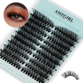 Lash Extension 80D Wispy Lash Clusters,200pcs wispy Eyelash Clusters, Cluster Eyelash Extensions,Natural Lashes Cluster Extension for Self Use at Home(D-Mix,9-18MM)