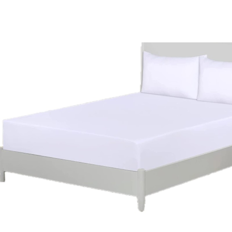 Double fitted sheet,White Microfibre bed sheets Deep Pocket 12 inch