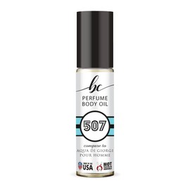BIOCURA BC Perfume 507 Inspired by Aqua Di Giorgi Pour Homme For Men Replica Fragrance Body Oil Dupes Alcohol-Free Sample Travel Size Concentrated Long Lasting Roll-On 0.3 Fl Oz/10ml
