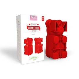 Mister Gummy Bear - Molde de silicona para manualidades, Rojo