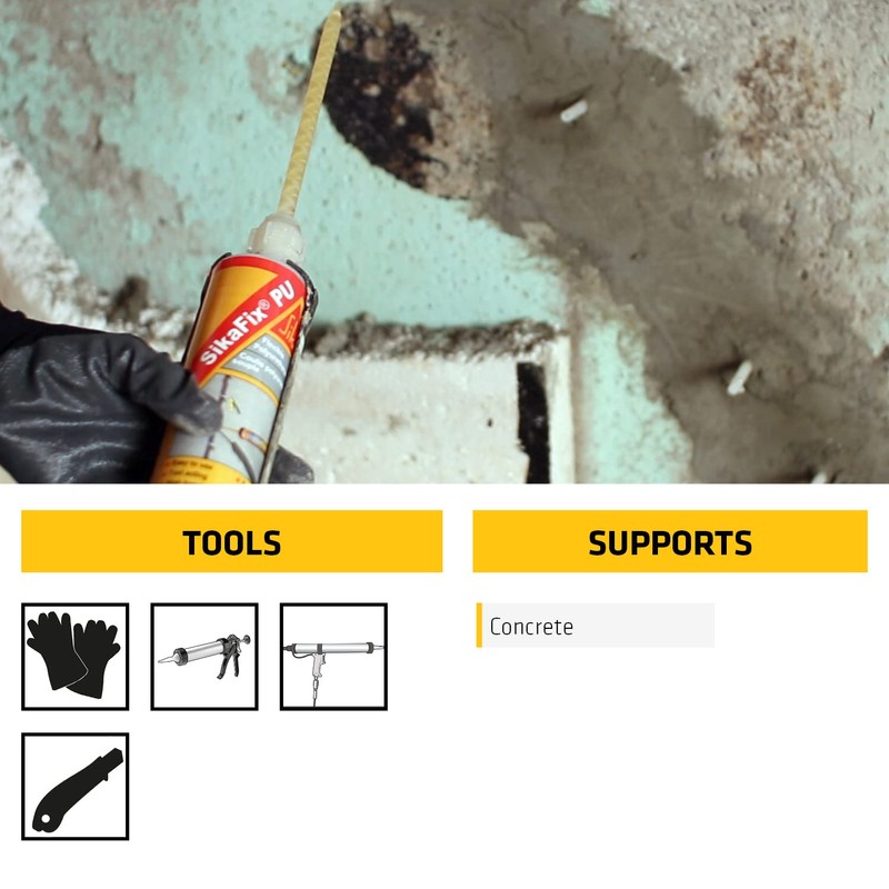 SIKA - Low-toxicity polyurethane foam - SikaFix PU - Amber