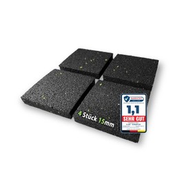 4 Premium Vibration Damper Non-Slip Pads 90 x 90 mm Washing Machine Pad Anti-Vibration Mat Non-Slip Insulation Mat Vibration Damper Dryer 4 x 15 mm