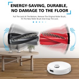 YBVABE Replacement Parts for Roborock Qrevo Curv/Qrevo Edge/Qrevo S5V/ Curv S5X/ Qrevo S5X/ Edge S5A, 29 Pack Accessories Kit with 2 Main Brush, 6 Mop Pads, 6 Dust Bags, 8 Side Brush, 4 HEPA Filters