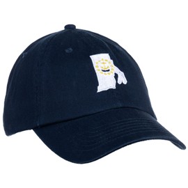 Ann Arbor T-shirt Co. Rhode Island State Flag Hat - Narragansett Pride RI, Low Profile Baseball Dad Cap for Men Women - (Navy Blue)