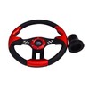 Huskey E-Z-GO Red Steering Wheel Black Brushed Spokes Carbon Fiber