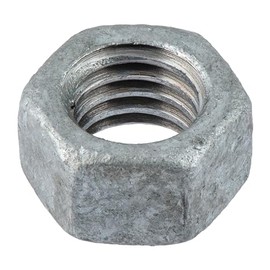 1/2"-13 (100 Pack) Galvanized Grade 2 Hex Nuts, Coarse Thread, Hot Dip Galvanized, Industrial/Commeical Grade ASME B18.2.2 by Makers Bolt