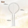 Herbeluemily HM-0047-R05-4L Rhinestone Headband, Pierced Tassel, Gorgeous Bijou, 4 Rows