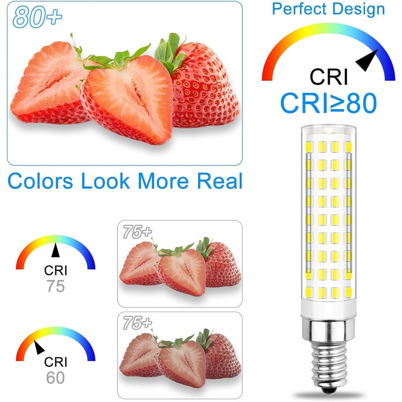 TZHILAN E12 Led Bulbs 100 Watt Equivalent, Dimmable Chandelier Light