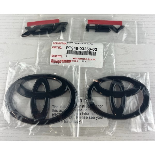 TOYOTA NEW OEM TOYOTA 2025 CAMRY XSE HEV BLACKOUT EMBLEM