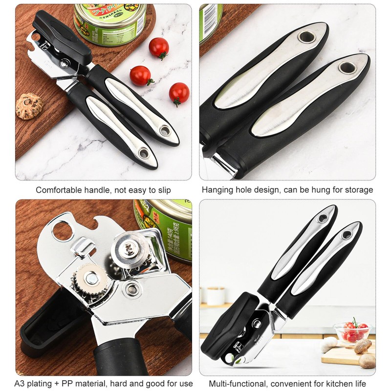 QIUWORE Tin Opener,Tin Openers for Arthritis Hands,Tin Openers That Work,Comes