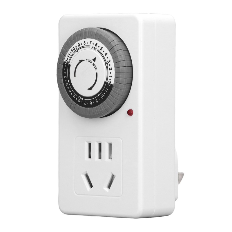 Mechanical Timer Outlet 24 Hours Timing Switch Socket Auto Shut