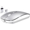Qxvnm DE Wireless Mouse Bluetooth (USB + BT+ USB-C Adapter)