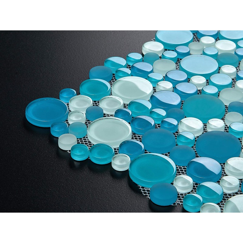 Simple Tile - Glass Mosaic Tile for Kitchen Backsplash, Bathroom