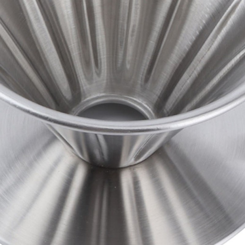 Stainless Steel Pour Over Coffee Dripper Cone Filter Cup Stand