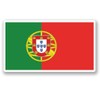 2 x 10cm/100mm Portugal Flag Window Cling Sticker Car Van