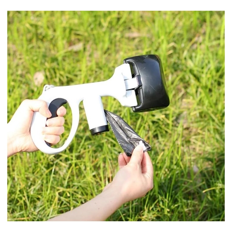 Dog Poop Scooper with Bag Dispenser – Lightweight, Durable Waste