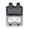 IP66 Weatherproof Waterproof Outdoor Wall Power Socket 16A Double Electrical