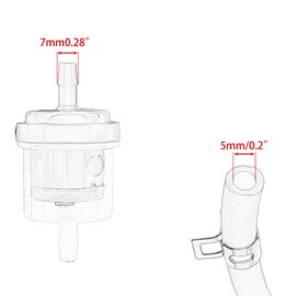 PowerMotor 3/16 Inch Gas Fuel Line Filter Hose Universal Kit,Replacement for GY6 50cc 90cc 150cc 139QMB 157QMJ Taotao SSR Apollo 110 125 Dirt ATV Go Kart Quad Moped Scooter Pack Pocket Bike Black