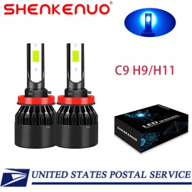 SHENKENUO H9 H11 LED Headlight Bulbs Low Beam Extremely Bright 8000K ICE Blue