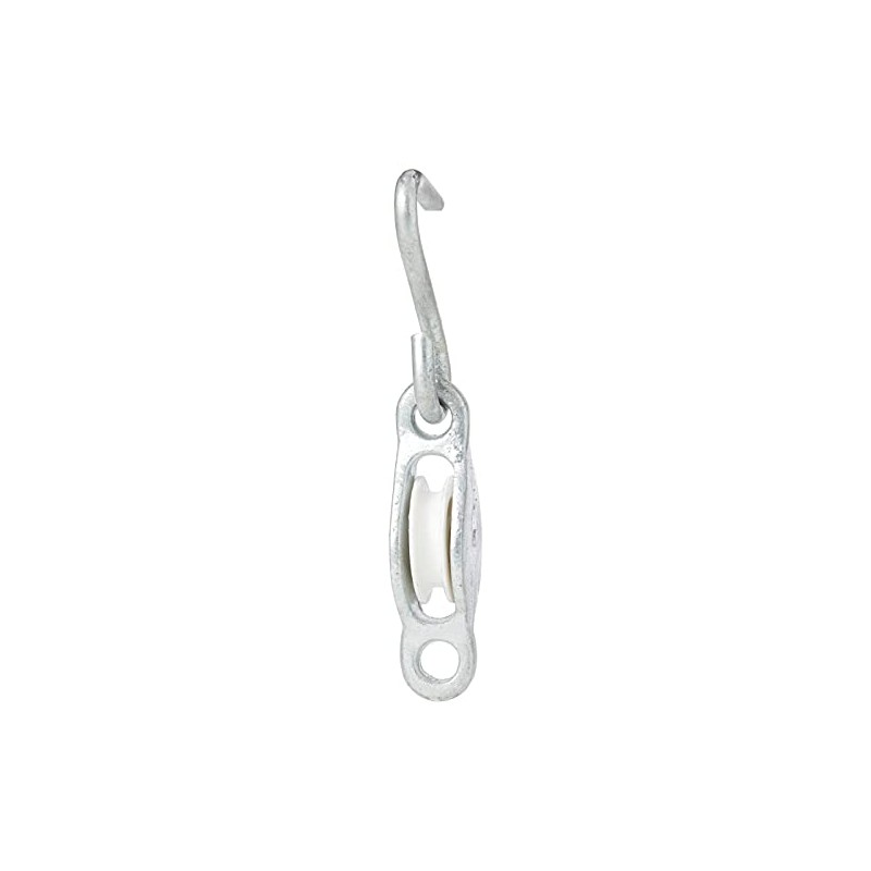 Merriway BH05880 Washing Line Rope Pulley with Hook, 32mm (1.14