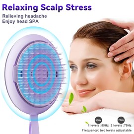 DYUHOOAO Electric Hair Growth brush - Care Comb for Dandruff Removal - Built-in Anion Device - Scalp Massager Hair Follicle Stimulation Tool - Gifts for Men and Women to Relax Head Stress