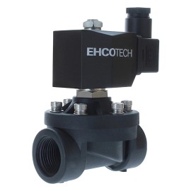 EHCOTECH 3/4" NPT, 24V AC N/O Solenoid Valve Plastic Potable Water Normally Open 24VAC