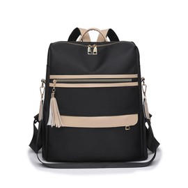 SONARIN Large Capacity Backpack Women,Waterproof Women Fashion Backpack Casual Daypack Lightweight Travel Rucksack School College Bag Convertible Shoulder Bag for Girls Ladies(Black)