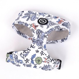 Angie and Allie Organic Cotton Dog Harness,No Pull Pet Harness with Leash D-Ring,Adjustable Soft Padded Dog Vest,Comfortable,Sustainable,Breathable and Stylish for Your Canine Companion