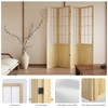 Room Divider, 66.9Inch Tall Japanese Shoji Style Folding Wood Screen