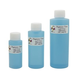 Fragrances, Scents and More Apple Fantasy Perfume/Body Oil - 3 Bottles 0.17 Fl Oz Glass Roll On (5ml)