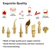 9 Pack Heat Insert Nut Iron Tips Kit with Adapter,
