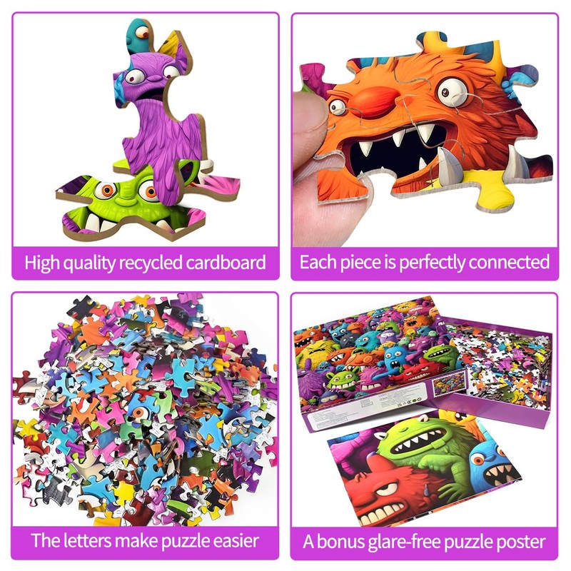 Puzzle 1000 Pieces, Puzzle for Adults, Impossible Puzzle, Colourful Tile