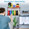 ORNAROVI 2 Pack 3D Printer Filament Storage Rack, Wall Mount