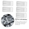 Mipcase 20 Sets Transparent Lock Hinge Clear Gate Lock Hasp