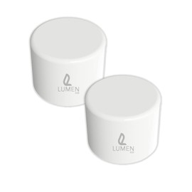 LumenEco Universal Dimmer Light Switch, Rotary Knob D-Spindle, Replacement D-Spindle, 6mm Dimmer Knobs, Durable, Easy Installation, Premium Quality - Pack of 2 (White)
