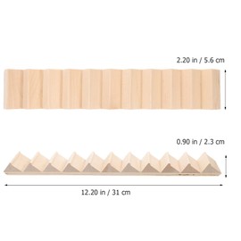 Healifty 1:12 Doll's House Stairs Miniature Wooden Stairs Dollhouse Furniture Accessories