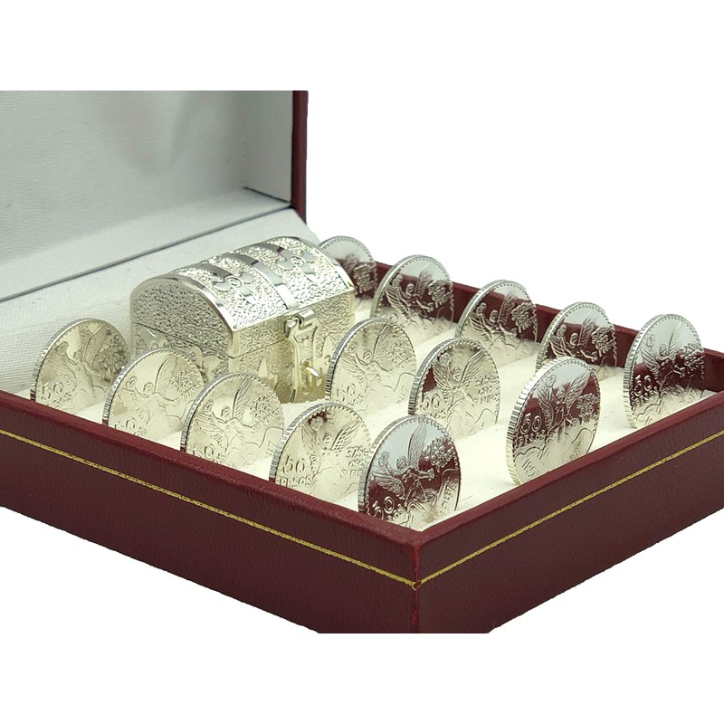 EHV Arras de Boda Matrimoniales Con Baño de Plata con