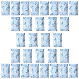 30 x 10g E-Cron Desiccant Silica Gel in Tyvek Packets Pure Safe and Reusable Dehumidifier Silica Bags Renewable Granules Room Dehumidifier Silica Gel Bags