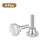 sourcing map M5x20mm Knurled Thumb Screws, 5pcs 304 Stainless Steel