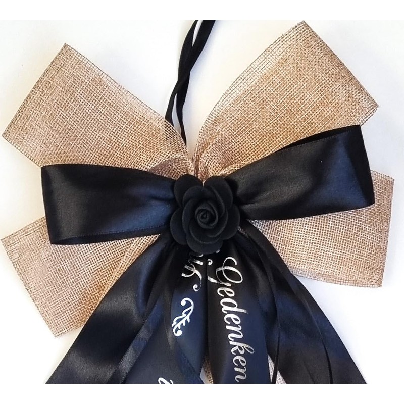 CaPiSo Jute Grave Bow, 20 x 40 cm, without Crafts,