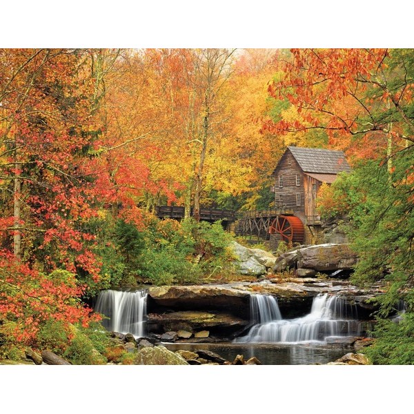 White Mountain Puzzles Old Grist Mill - 1000 Piece Jigsaw Puzzle